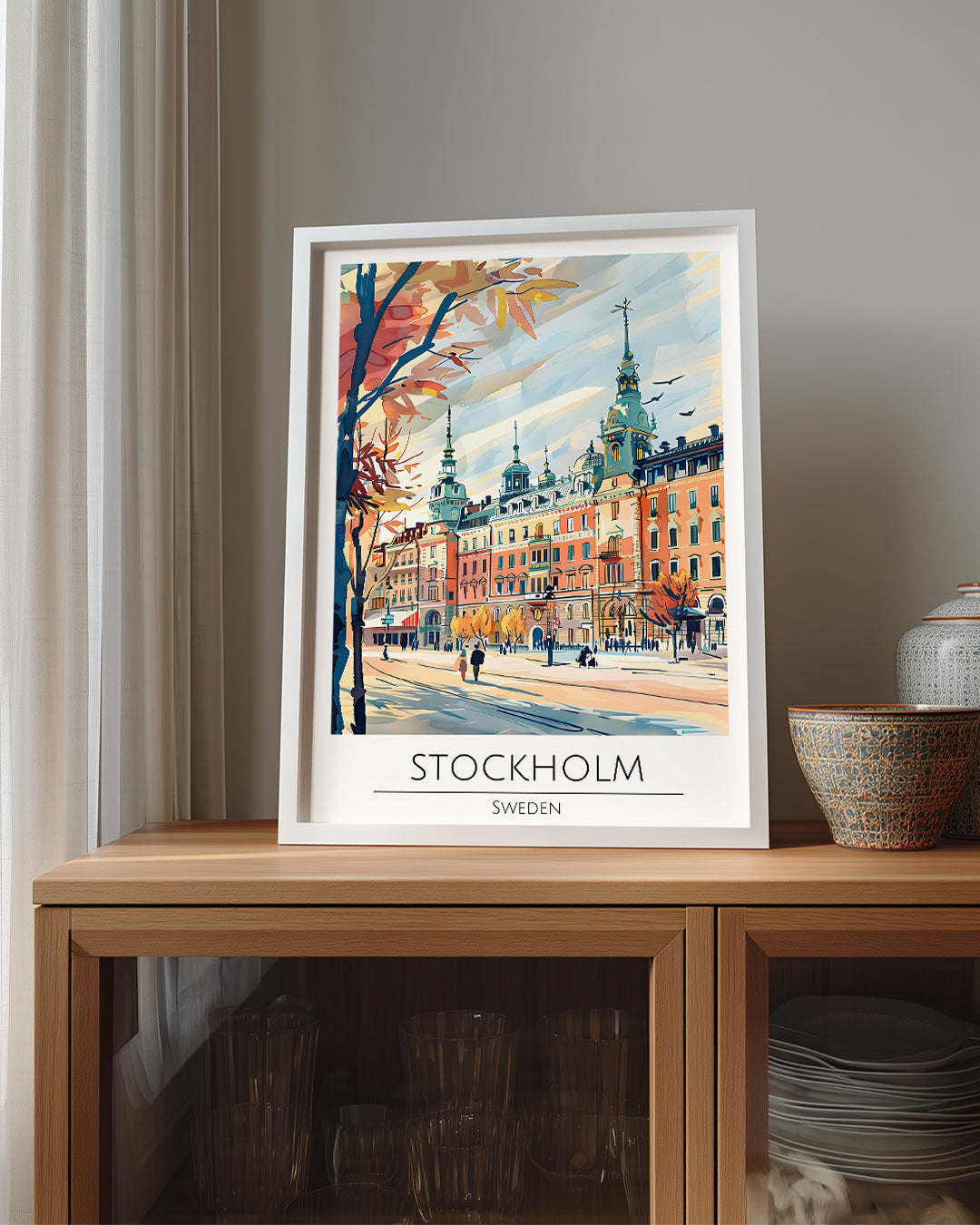 Stockholm İsveç Poster Tablosu