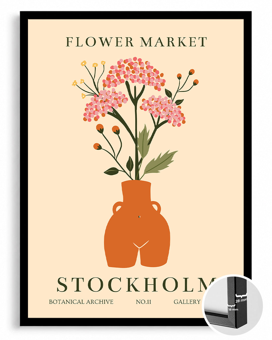 Stockholm Vase Poster Tablosu