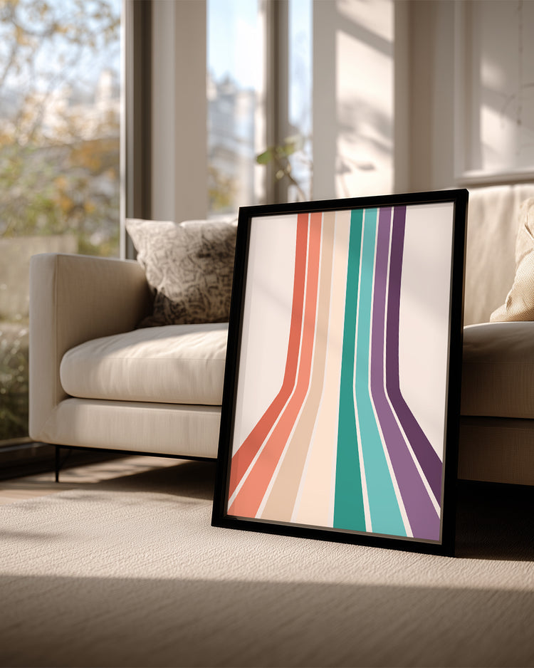 Stripe Road Poster Tablosu