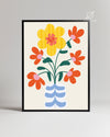 Striped Pot Poster Tablosu