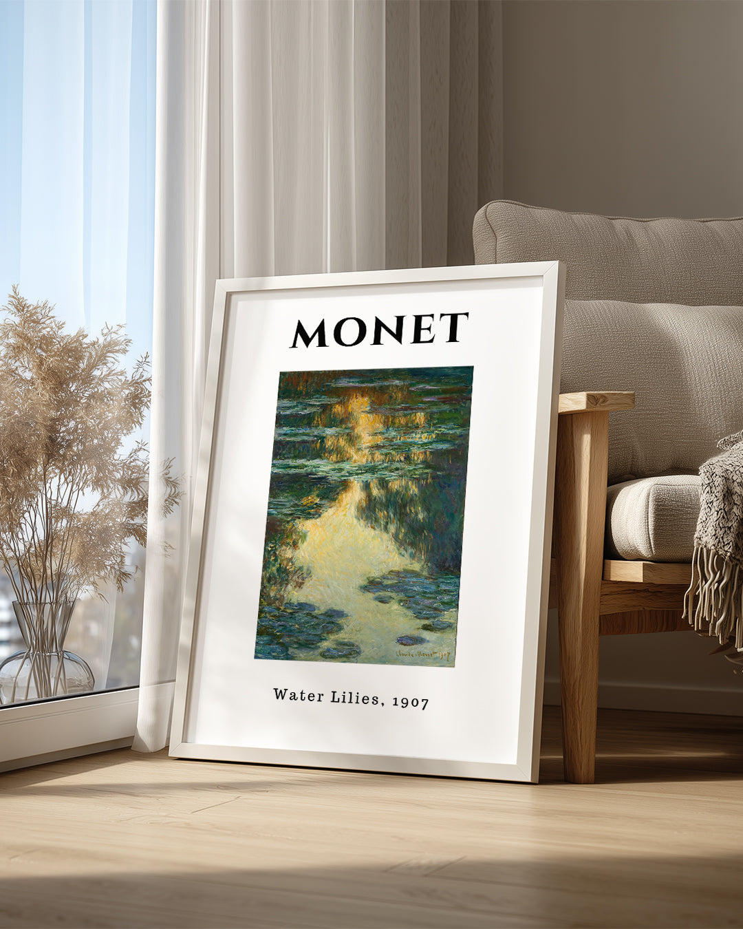 Su Zambakları - Claude Monet - 1907 Poster Tablosu