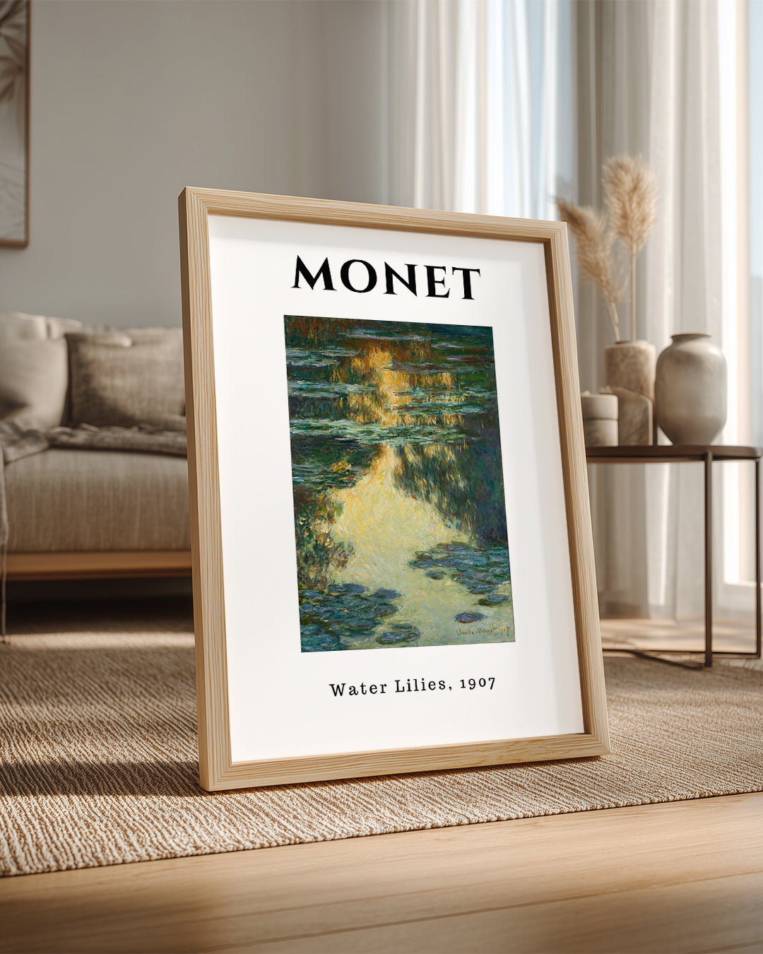 Su Zambakları - Claude Monet - 1907 Poster Tablosu