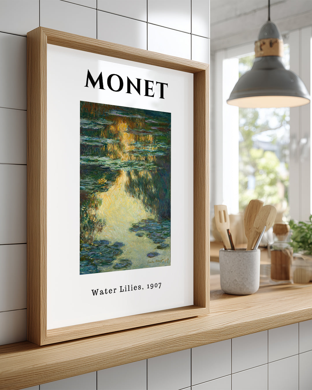 Su Zambakları - Claude Monet - 1907 Poster Tablosu
