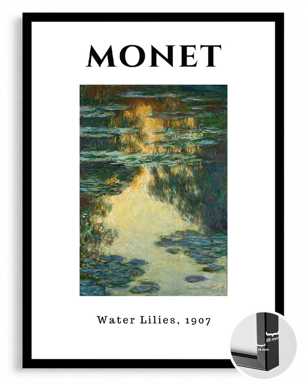Su Zambakları - Claude Monet - 1907 Poster Tablosu