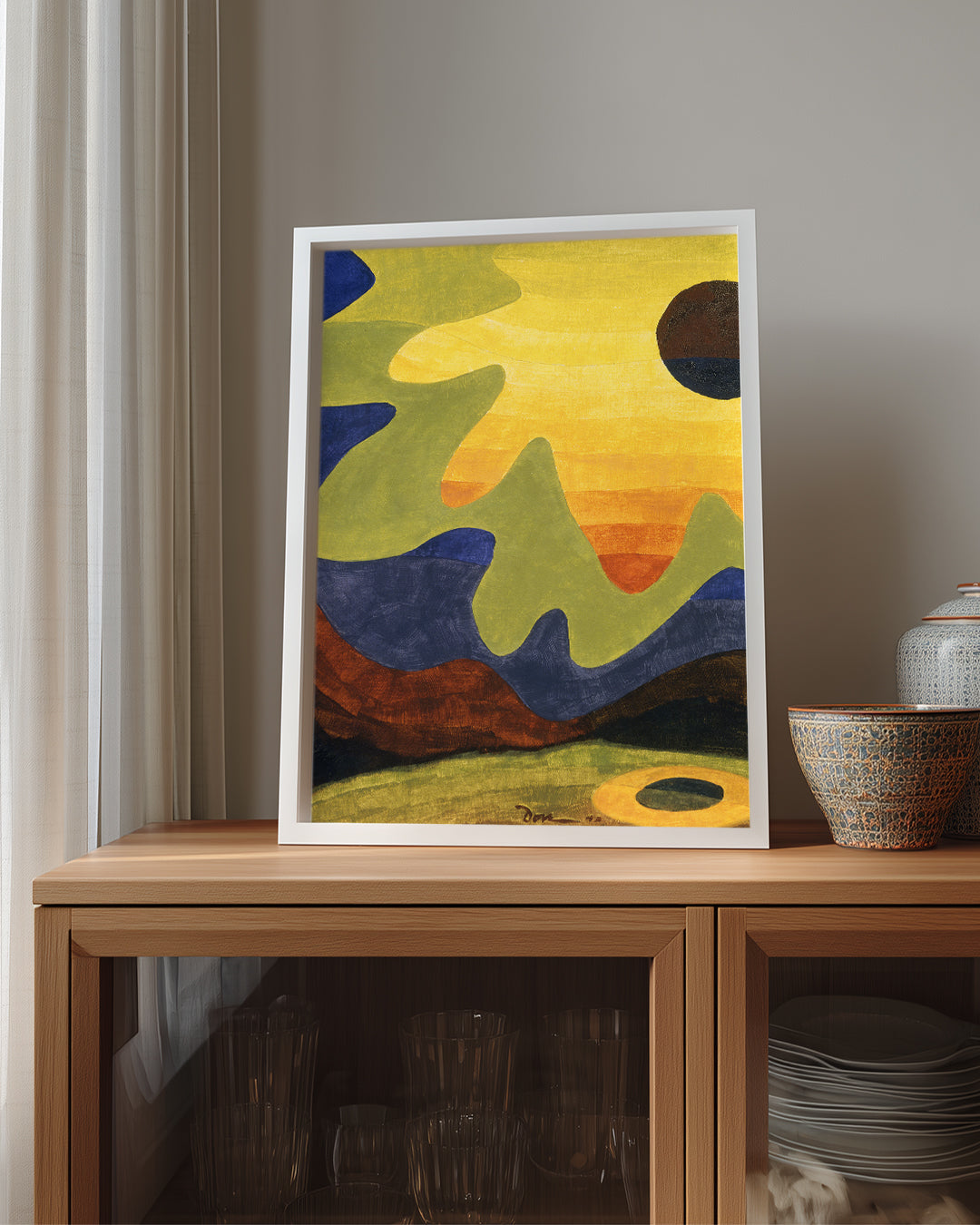 Sun Abstract Poster Tablosu