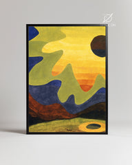 Sun Abstract Poster Tablosu