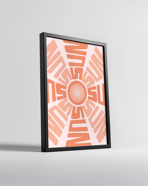 Sun Burst Poster Tablosu