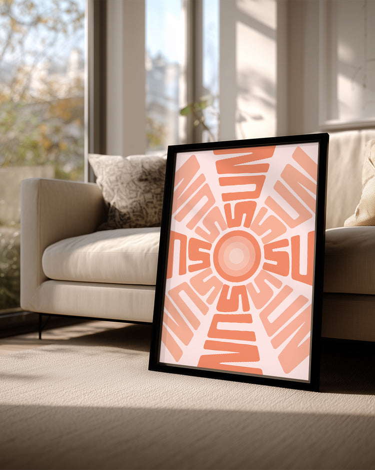 Sun Burst Poster Tablosu