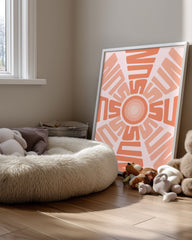 Sun Burst Poster Tablosu