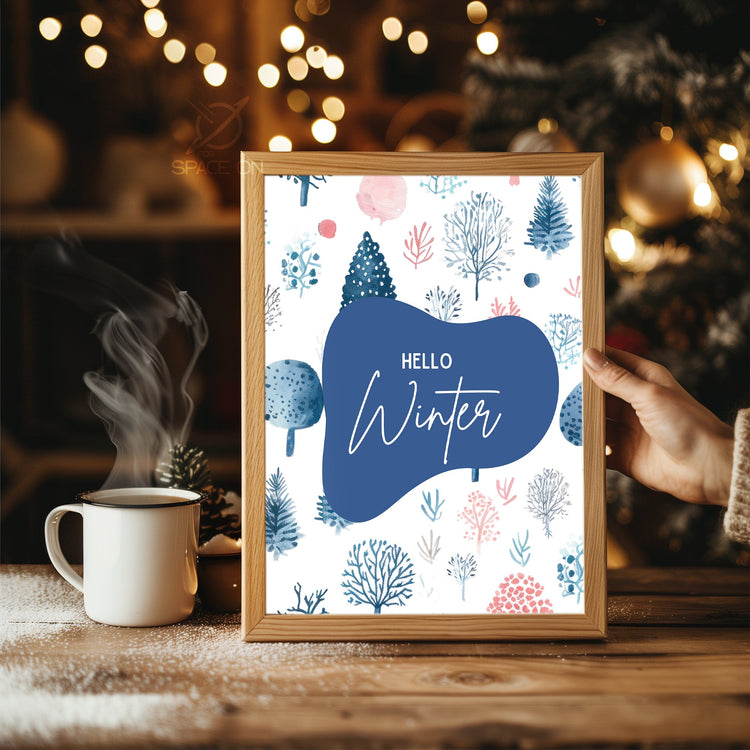 Surreal Winter Sky Poster Tablosu