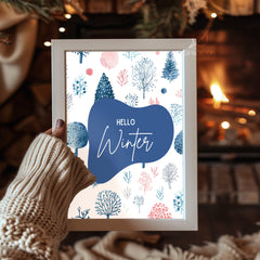 Surreal Winter Sky Poster Tablosu