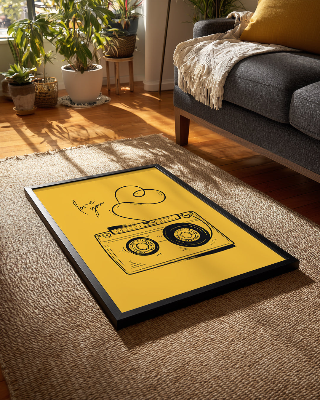 Tape Heart Poster Tablosu