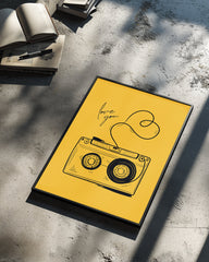 Tape Heart Poster Tablosu