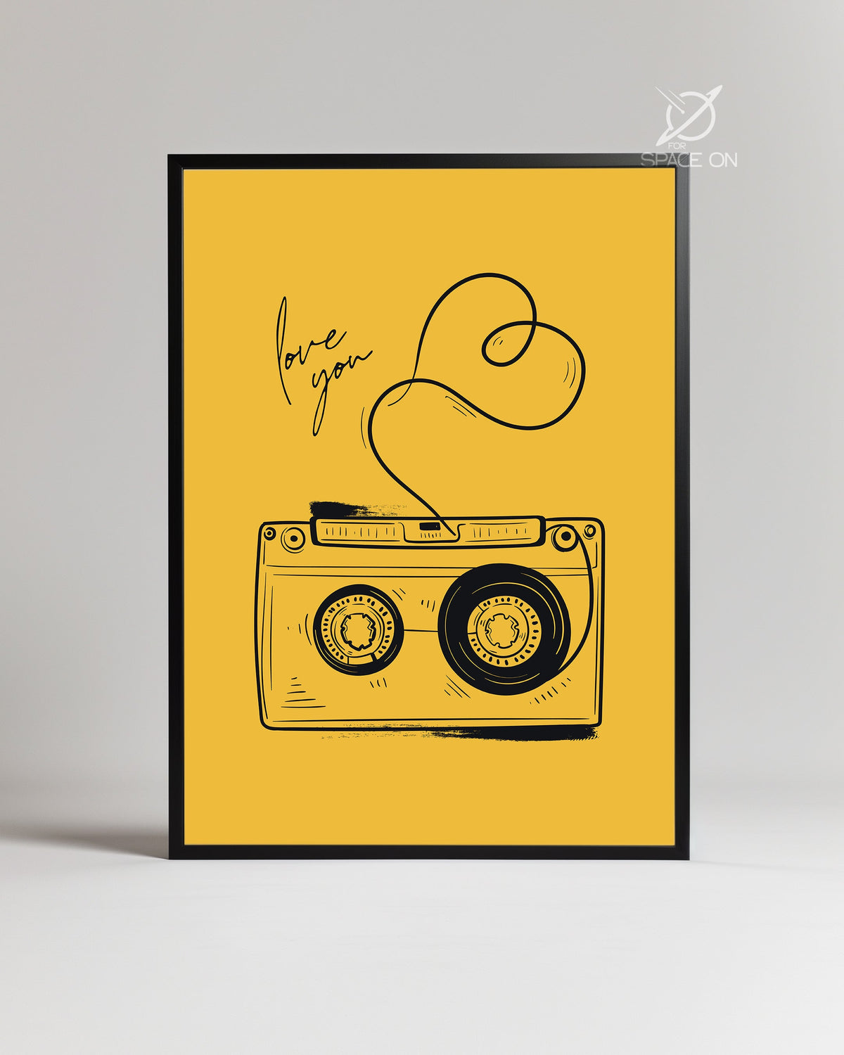 Tape Heart Poster Tablosu