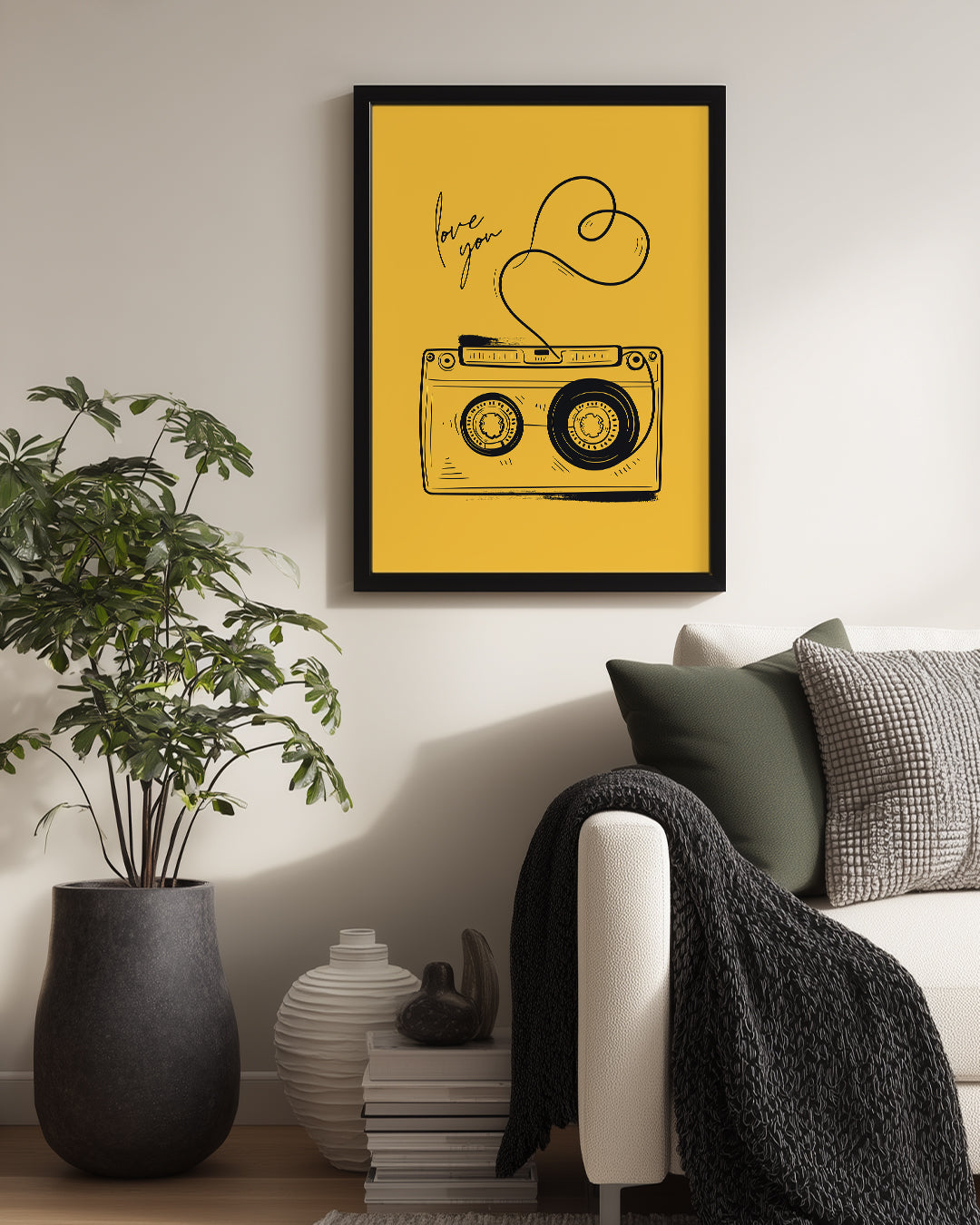 Tape Heart Poster Tablosu