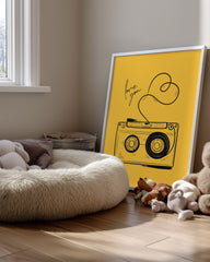 Tape Heart Poster Tablosu