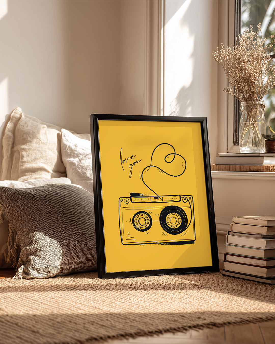 Tape Heart Poster Tablosu