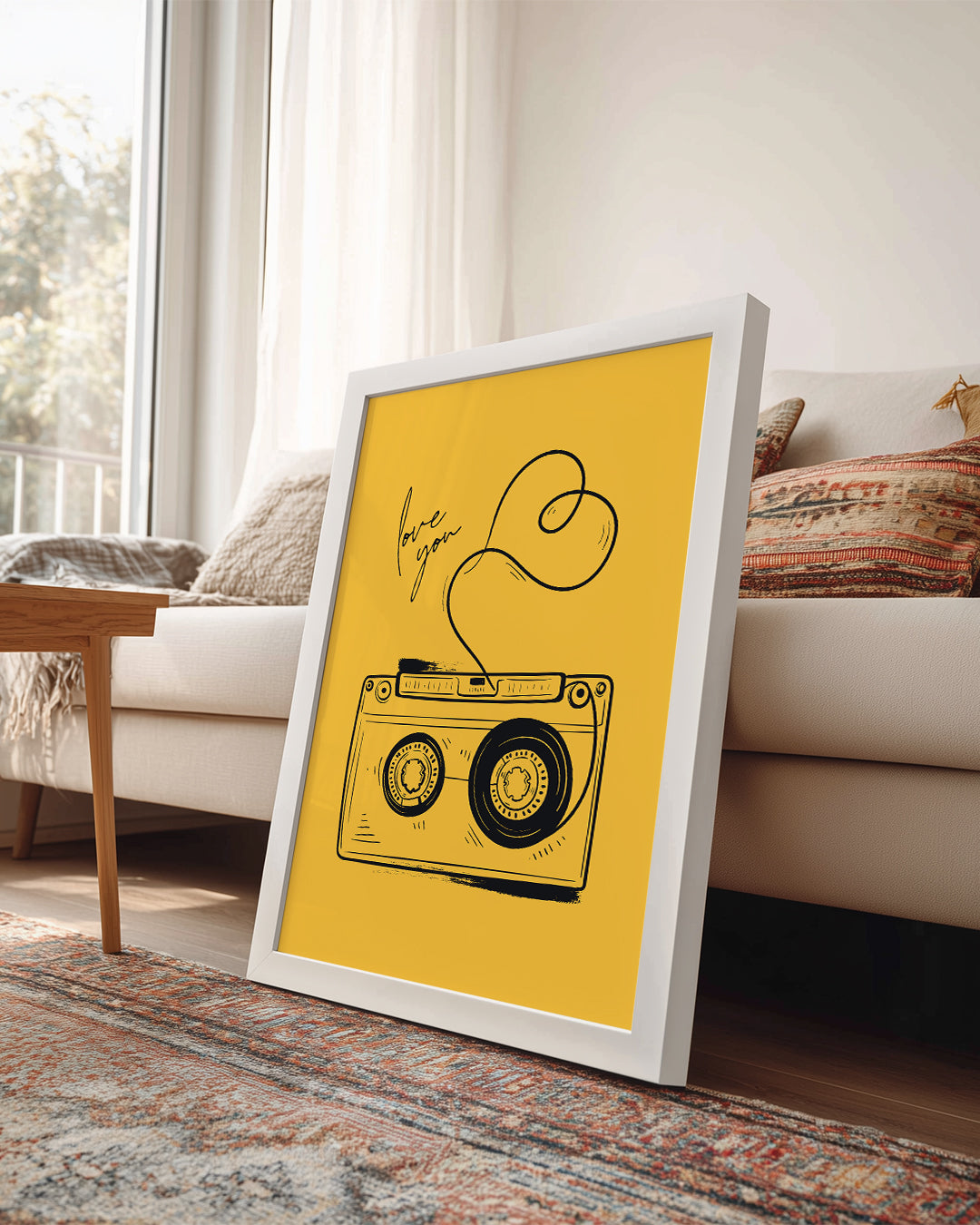 Tape Heart Poster Tablosu