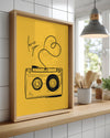 Tape Heart Poster Tablosu