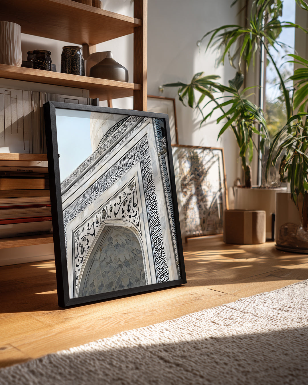 Tarihi Mimari - Taç Mahal Yazı Oyması Poster Tablosu