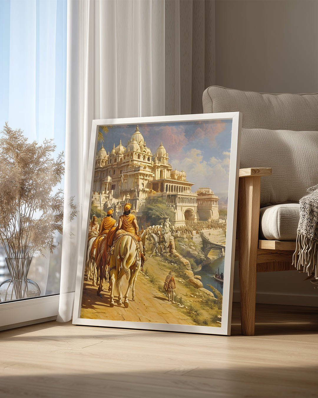 Tarihi Saray Manzarası - Büyüleyici Yolculuk Sahneleri Poster Tablosu