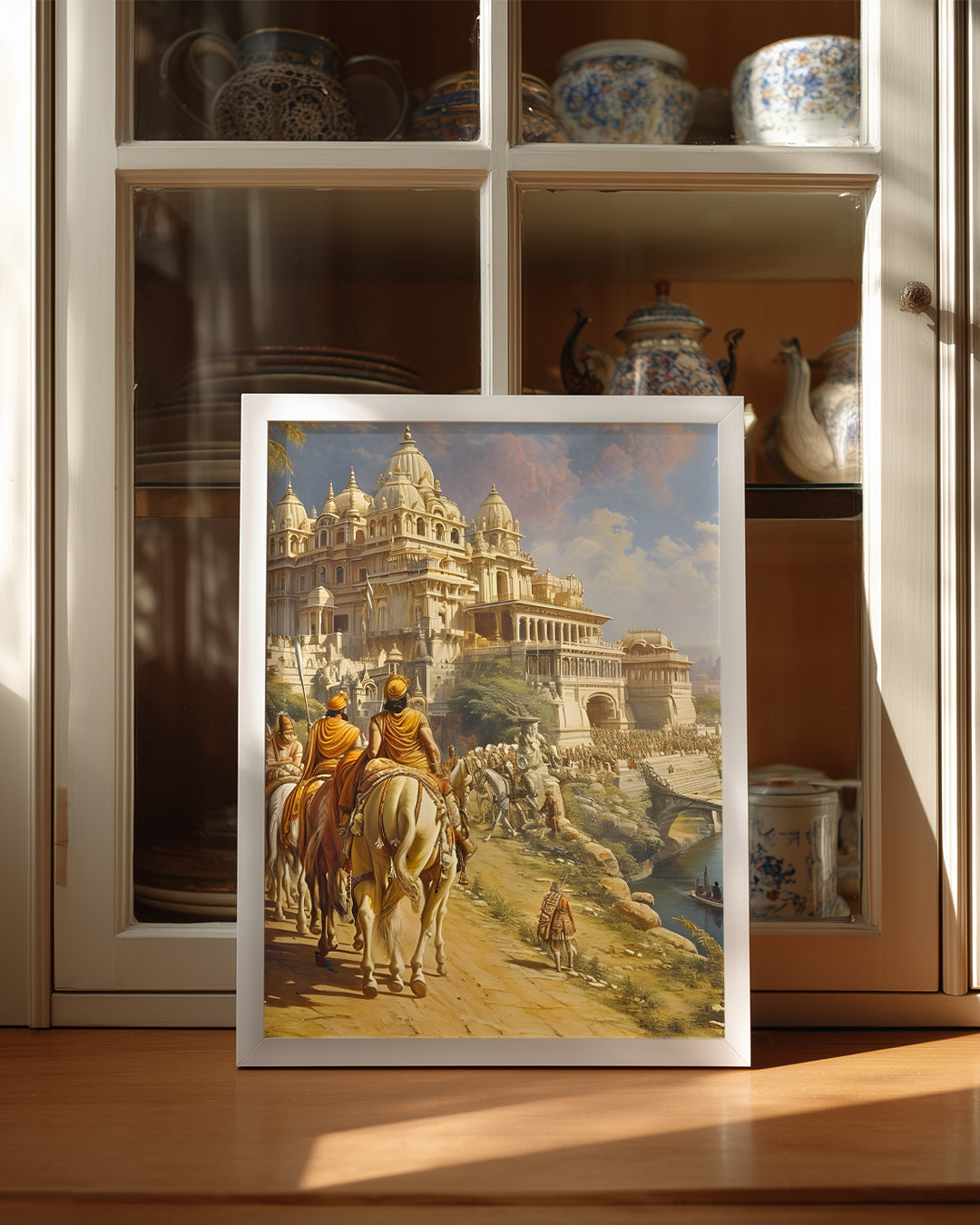 Tarihi Saray Manzarası - Büyüleyici Yolculuk Sahneleri Poster Tablosu