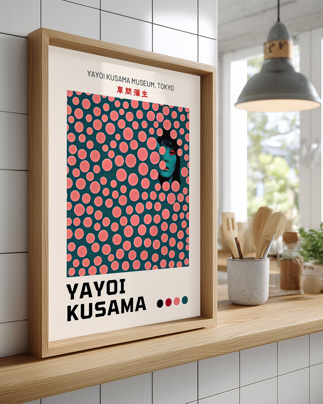 Teal Pink Poster Tablosu