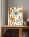 Teal Poppy Poster Tablosu