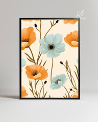 Teal Poppy Poster Tablosu
