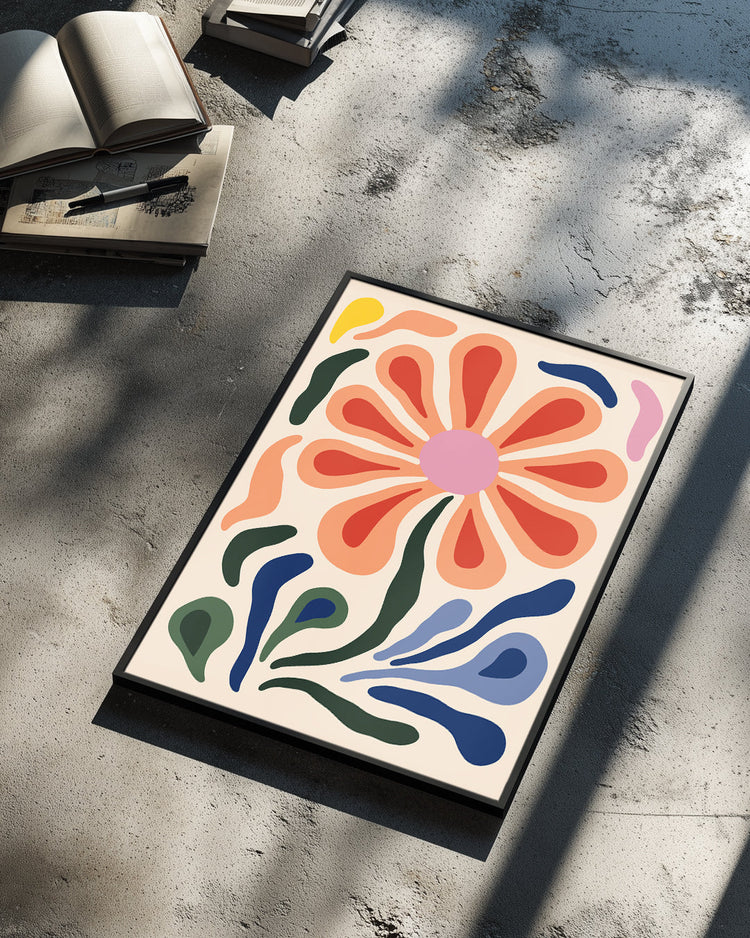 Terracotta Pop Poster Tablosu