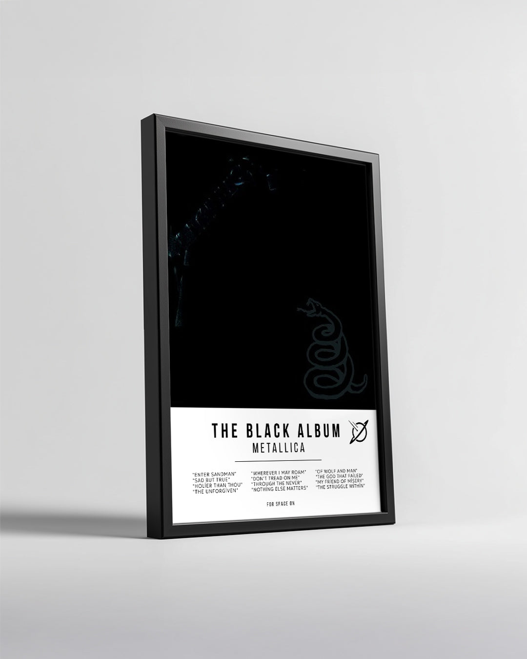 The Black Album - Metallica Poster Tablosu
