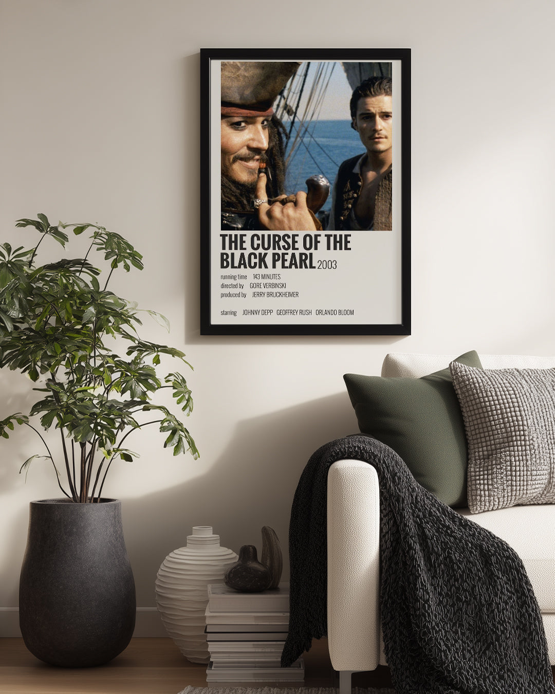 The Curse Of The Black Pearl Poster Tablosu