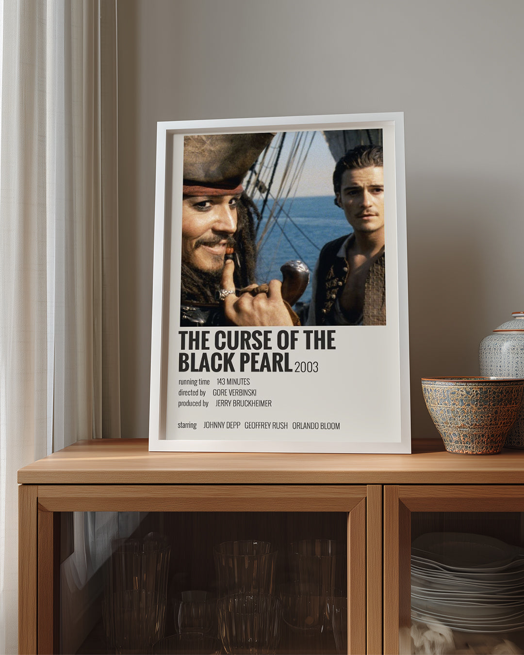 The Curse Of The Black Pearl Poster Tablosu