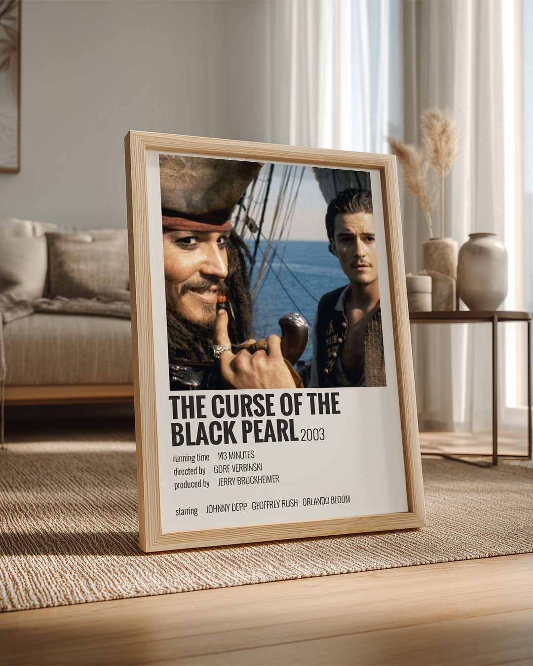 The Curse Of The Black Pearl Poster Tablosu