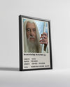 The Lord of the Rings The Two Towers Poster Tablosu