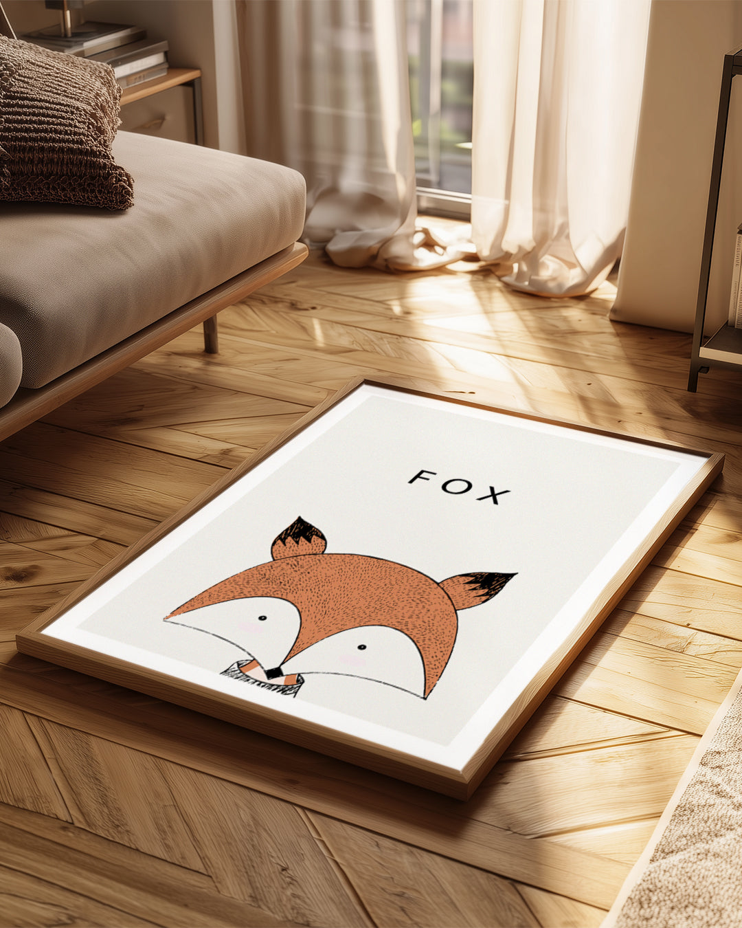 Tilki - Kırmızı Postu Poster Tablosu