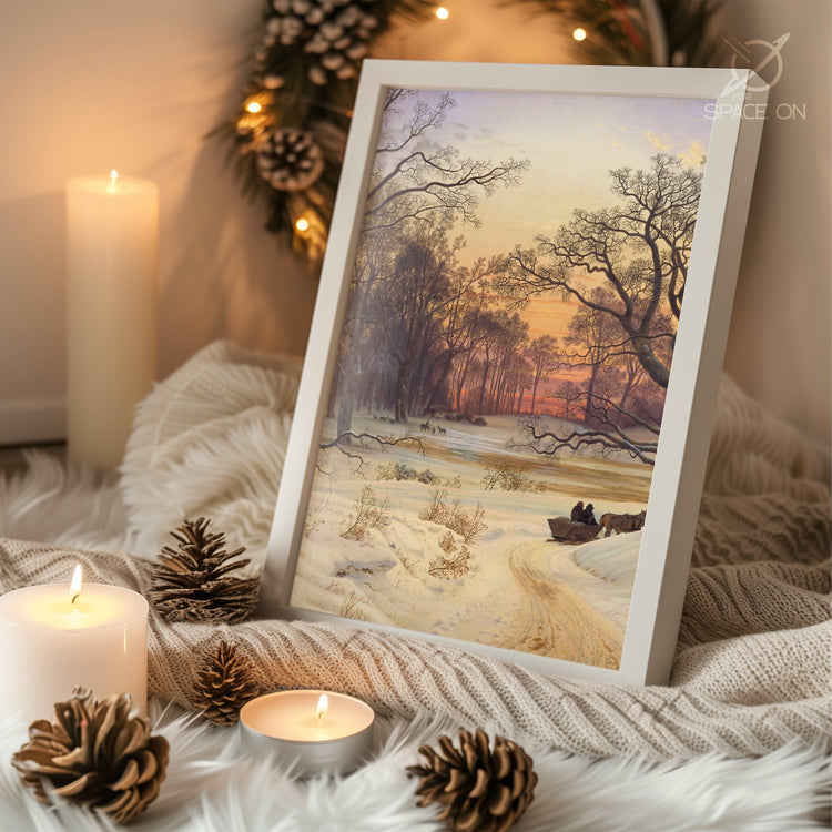 Tiny Snowman Cute Poster Tablosu