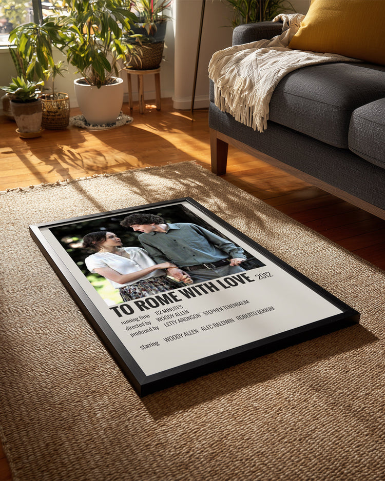 To Rome With Love Poster Tablosu