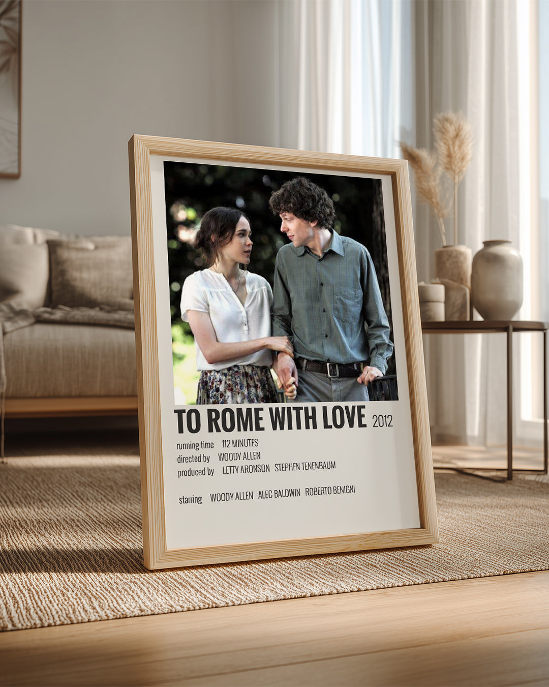 To Rome With Love Poster Tablosu
