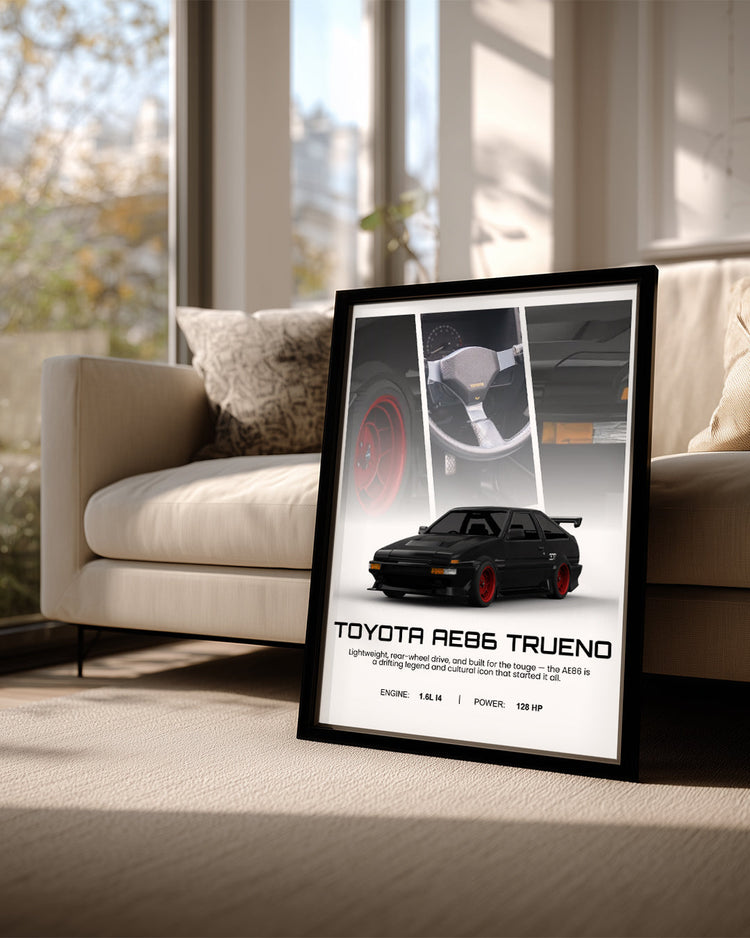 Toyota AE86 Poster Tablosu