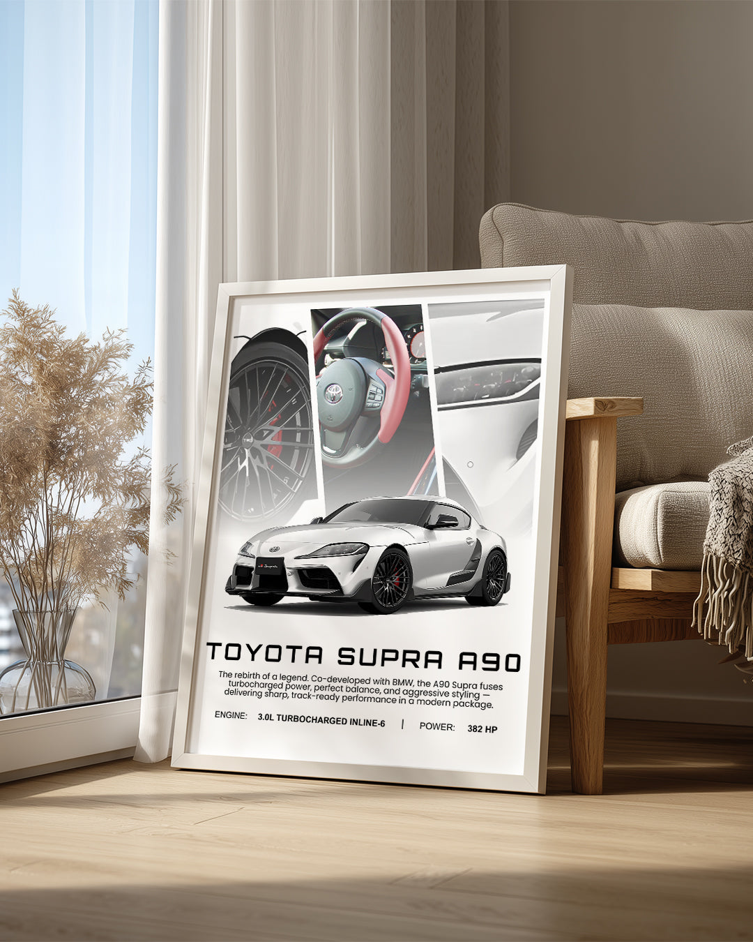 Toyota Supra A90 Poster Tablosu