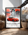Toyota Supra A90 Kırmızı Poster Tablosu