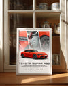 Toyota Supra A90 Kırmızı Poster Tablosu