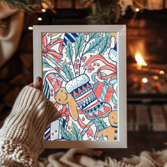 Traditional Father Christmas Poster Tablosu