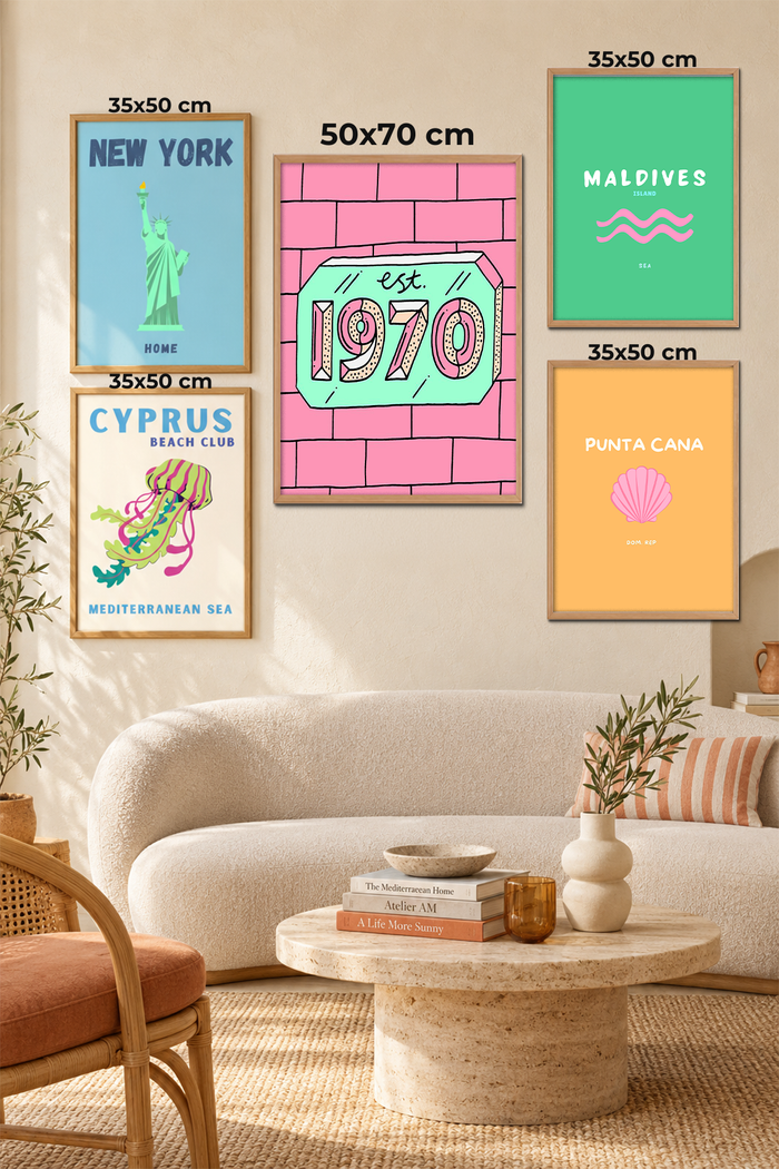 Pastel Riviera 5'li ölçüleri