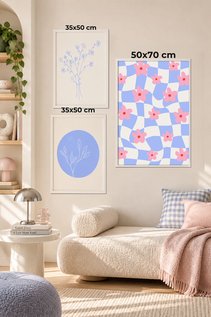Pastel Bloom 3'lü ölçüleri