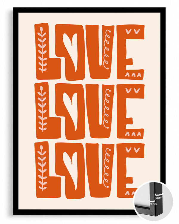 Triple Love Poster Tablosu