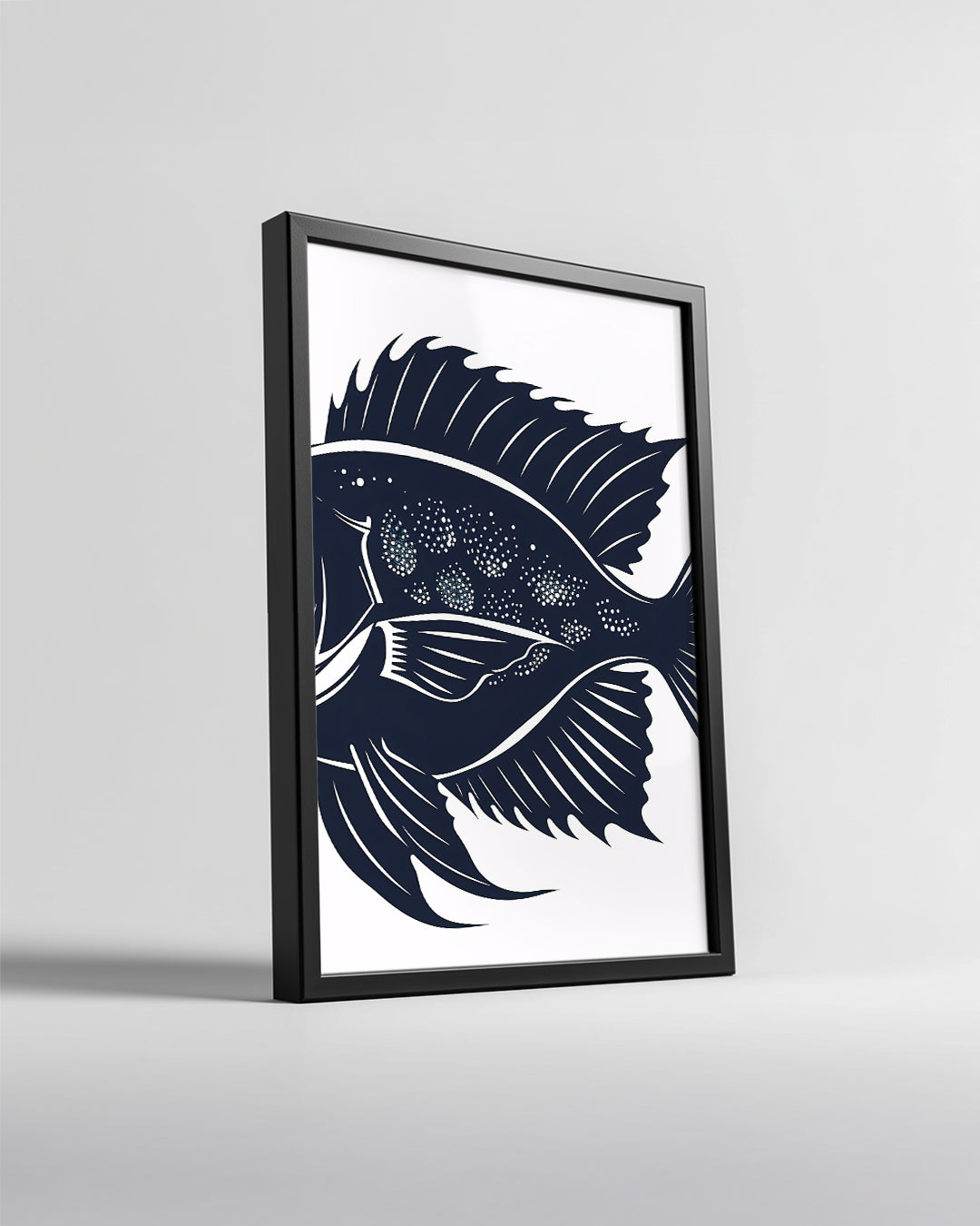 Tropikal Balık - Renkli Pul Deseni Poster Tablosu