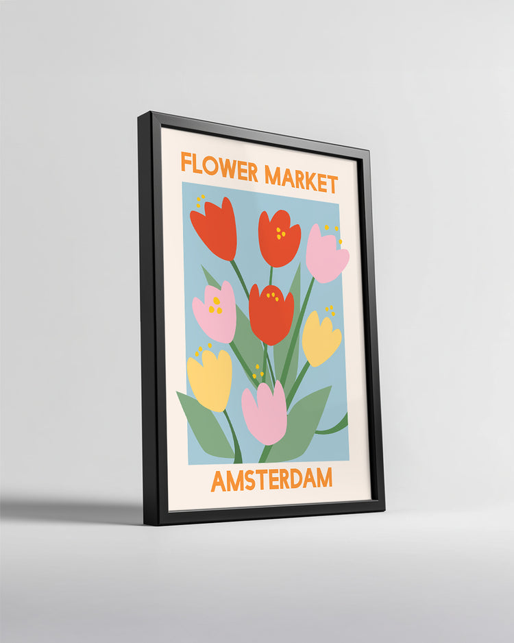 Tulip Market Poster Tablosu
