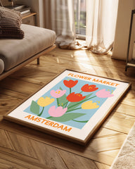 Tulip Market Poster Tablosu